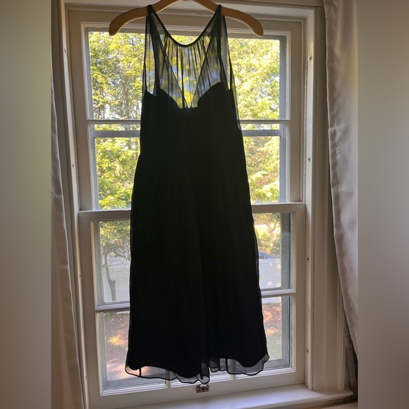 J. Crew Navy Megan dress in silk chiffon size 6 GUC - Picture 3 of 5